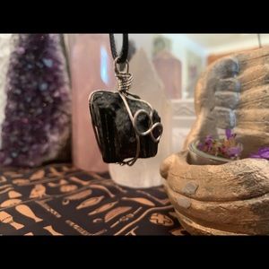 Black tourmaline necklace